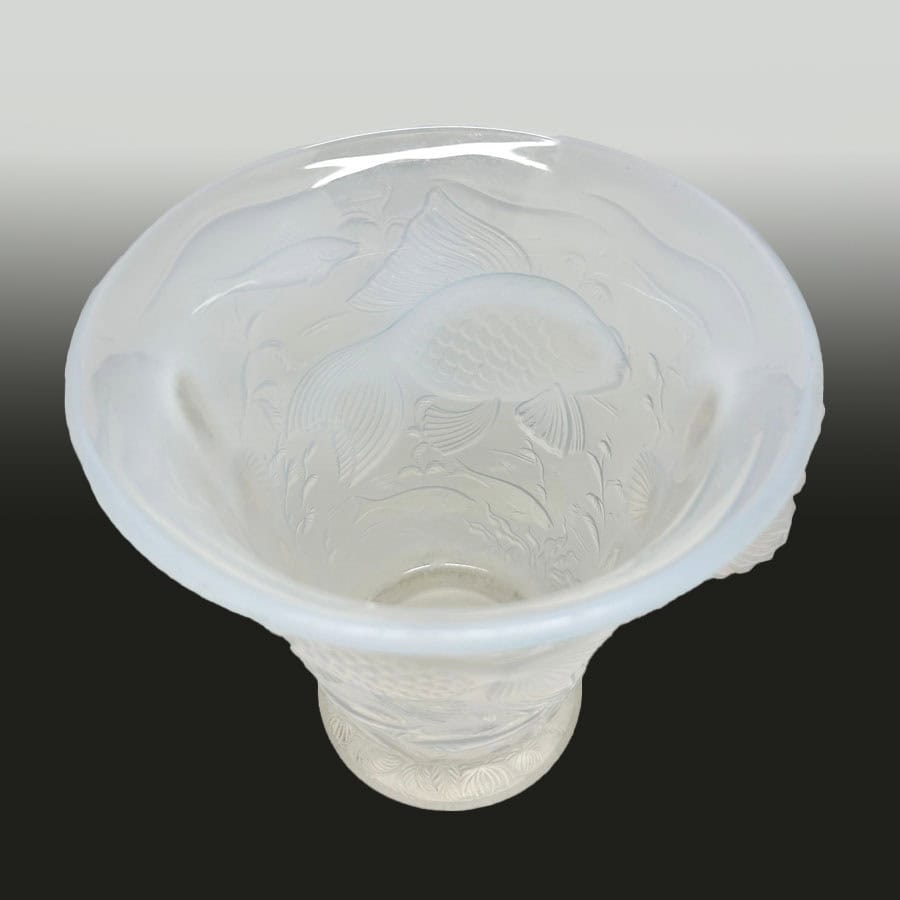 Art Deco Aquarium Art Glass Barolac Vase by Josef Inwald C1930