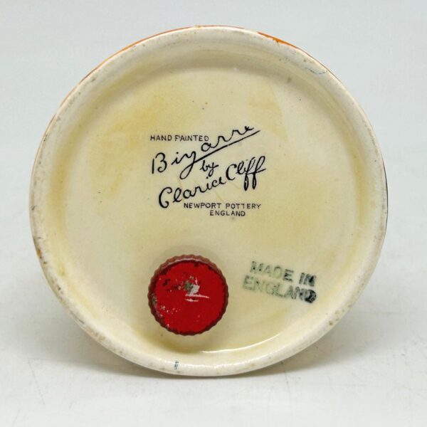 Clarice Cliff Bizarre Jonquil Conical sugar shaker c1934