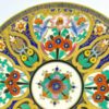 Noritake Japan Maruki Seal Gold Flowers and Birds Large Tea Cake Plate