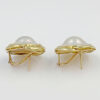 Pair 14ct Gold Mabé Pearl  Earrings