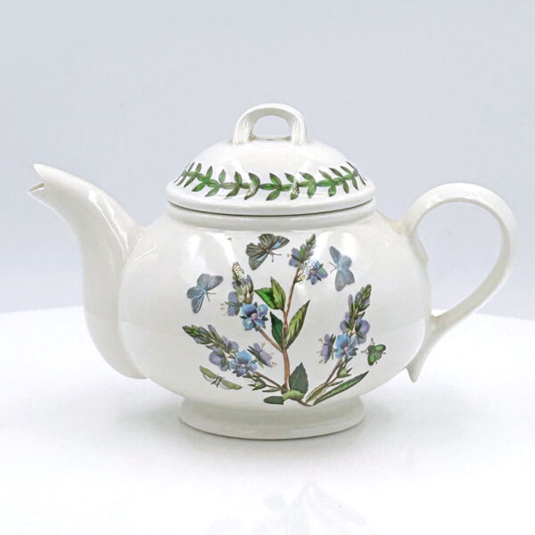 Portmeirion Botanic Garden Blue Floral  Butterfly Bachelor Tea Pot