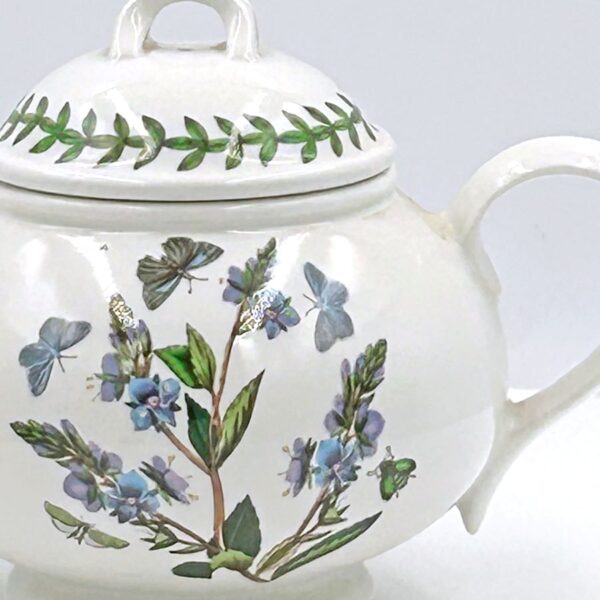 Portmeirion Botanic Garden Blue Floral  Butterfly Bachelor Tea Pot