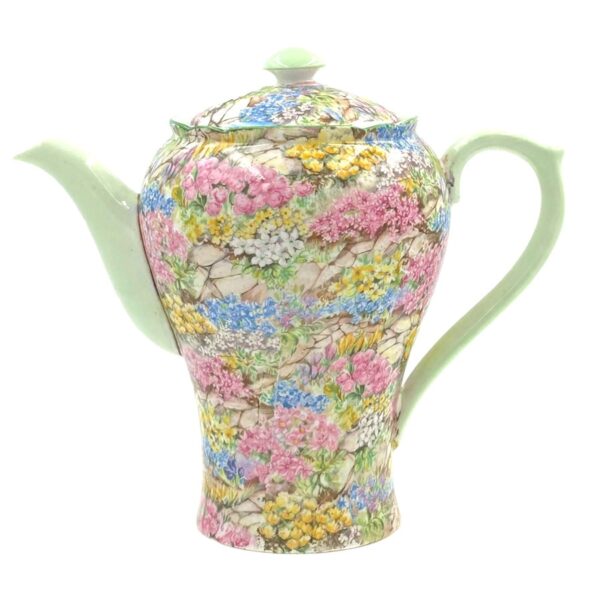 Shelley Rock Garden Coffee Pot Chintz