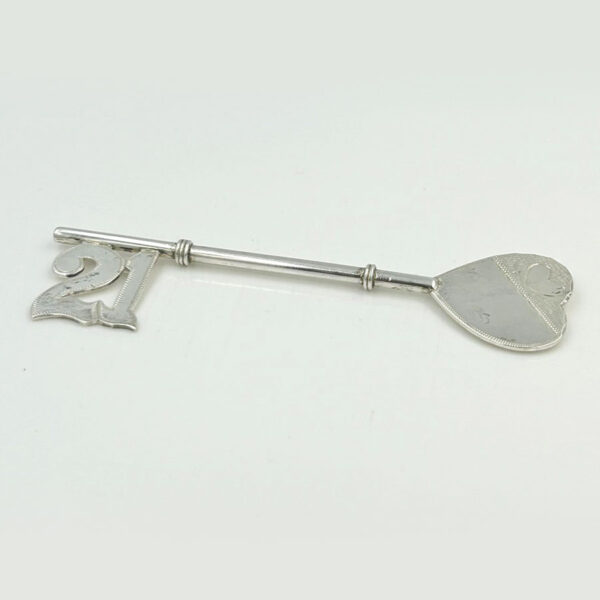 Sterling Silver 21st Birthday Presentation Key