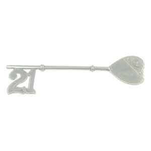 Sterling Silver 21st Birthday Presentation Key