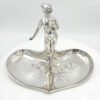 WMF Silvered Art Nouveau Maiden Card Tray C1910