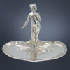 WMF Silvered Art Nouveau Maiden Card Tray C1910