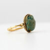 18ct Gold Victorian Egyptian Revival Swivel Scarab Ring