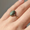 18ct Gold Victorian Egyptian Revival Swivel Scarab Ring
