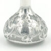 Art Nouveau Silver Overlayed Glass Miniature Perfume Bottle