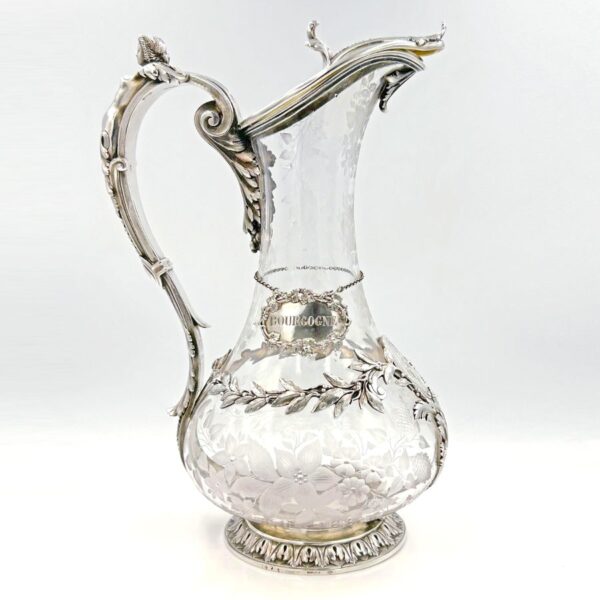 French-silver-claret-jug-by-Charles-Nicholas-Odiot-19th-1 French Silver Claret Jug By Charles Nicolass Odiot 19th