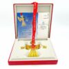 Georg Jensen Red Ribbon Angel Bright Tree Ornament 1989