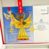 Georg Jensen Red Ribbon Angel Bright Tree Ornament 1989