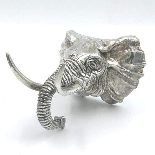 Hallmarked South African Silver Elephant Paperweight