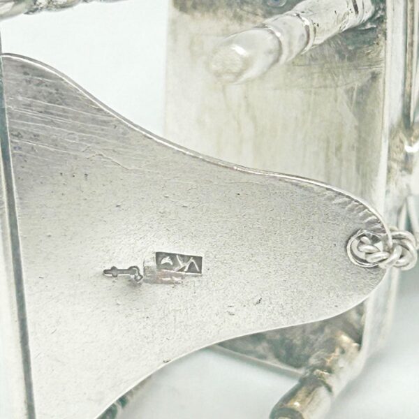 Hallmarked Silver Miniature Spinning Wheel