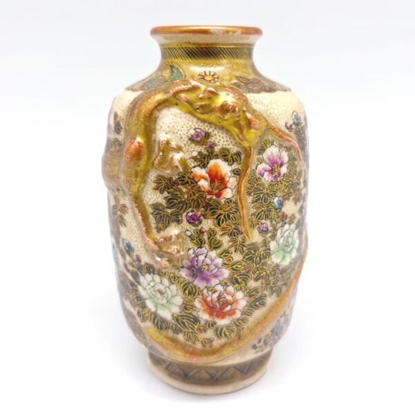Japanese-Meij-Period-Satsuma-Dragon-Vase-1903-2 Japanese Meij Period Satsuma Dragon Vase 1903