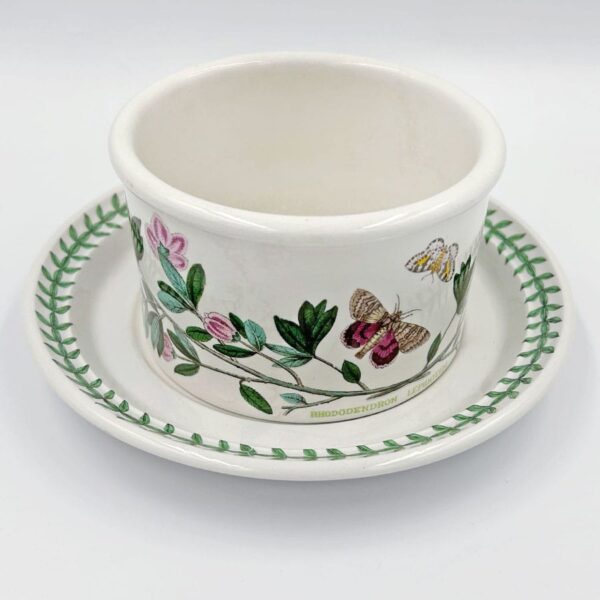 Portmeirion Botanic Garden Serving Bowl On Stand Scarlet Rhododendron