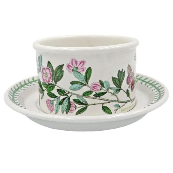 Portmeirion Botanic Garden Serving Bowl On Stand Scarlet Rhododendron