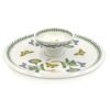Portmeirion Botanic Garden Snack Platter With Dip Bowl Trailing Bindweed