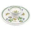 Portmeirion Botanic Garden Snack Platter With Dip Bowl Trailing Bindweed