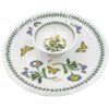 Portmeirion Botanic Garden Snack Platter With Dip Bowl Trailing Bindweed