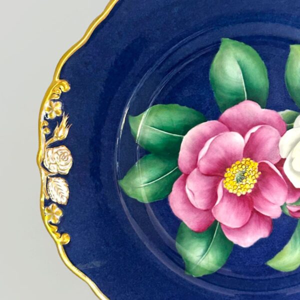 Spode-Copeland-hand-painted-tea-cake-plate-miss-nora-l347-2 Spode Copeland Hand Painted Tea Cake Plate Miss Nora L347