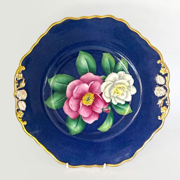 Spode-Copeland-hand-painted-tea-cake-plate-miss-nora-l347-3 Spode Copeland Hand Painted Tea Cake Plate Miss Nora L347