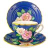 Spode-Copeland-hand-painted-tea-trio-benda-l347 Spode Copeland Hand Painted Tea Trio Benda L347