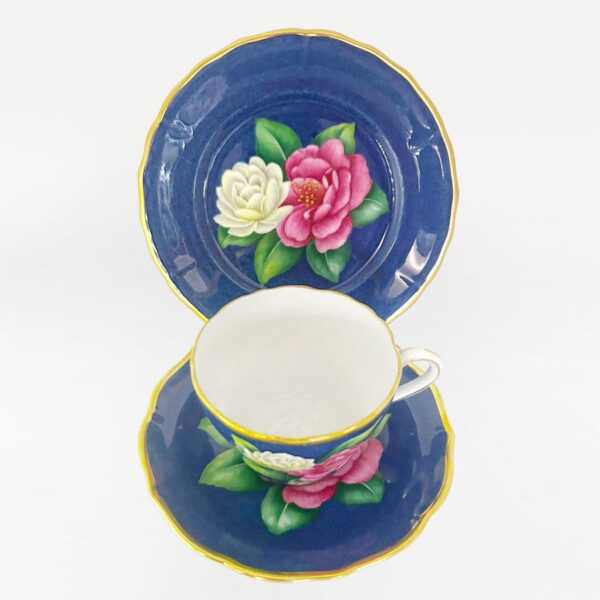 Spode-Copeland-hand-painted-tea-trio-latifolia-l347-3 Spode Copeland Hand Painted Tea Trio Latifolia L347