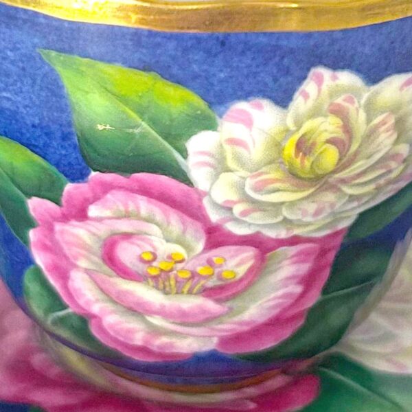 Spode-Copeland-hand-painted-tea-trio-mikenjaku-1 Spode Copeland Hand Painted Tea Trio Mikenjaku