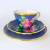 Spode Copeland Hand Painted Tea Trio Pink Herme