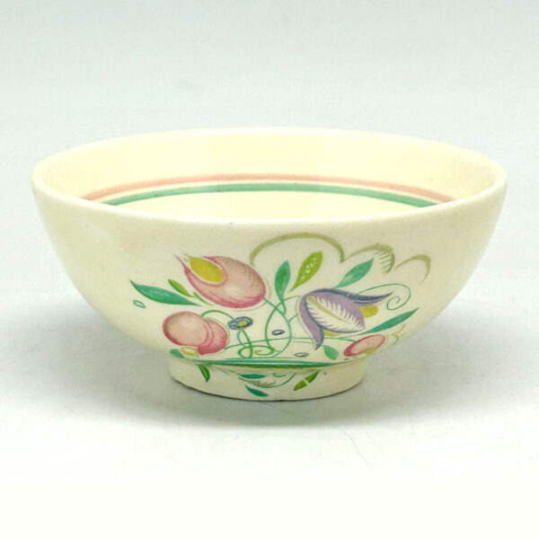 Susie-Cooper-Banded-Dresden-Spray-Coffee-Sugar-Bowl-1 Susie Cooper Banded Dresden Spray Coffee Sugar Bowl
