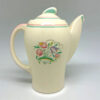 Susie Cooper Banded Dresden Spray Kestrel Coffee Pot