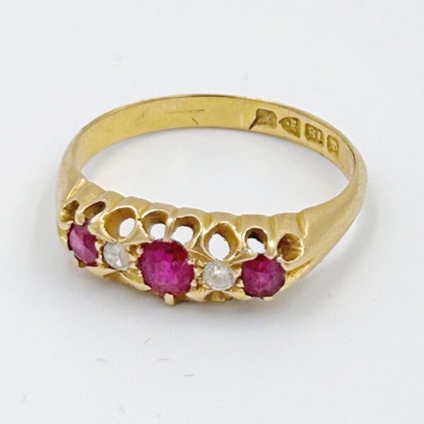 18ct-gold-ruby-and-diamond-ring-Sheffield-2 18ct Gold Ruby and Diamond Ring Sheffield