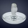 Lalique Frosted Glass Rapace Ring Tray
