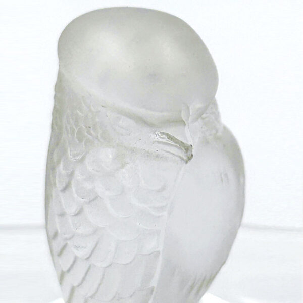 Lalique Frosted Glass Rapace Ring Tray
