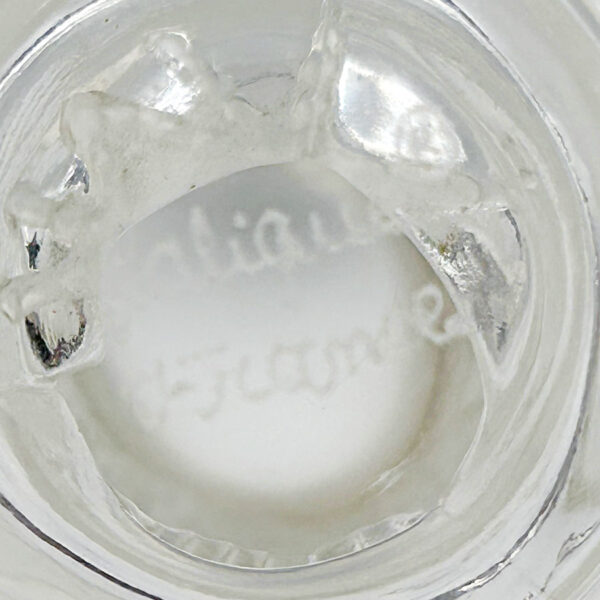 Lalique Frosted Glass Rapace Ring Tray