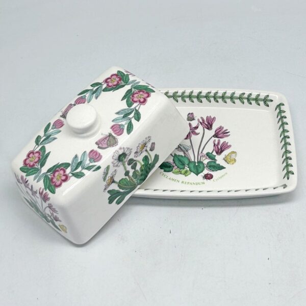 Portmeirion Botanic Garden Butter Dish Cyclamen
