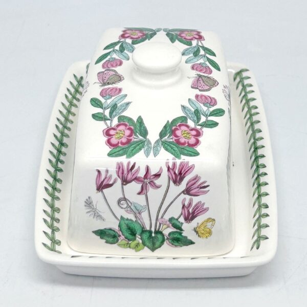 Portmeirion Botanic Garden Butter Dish Cyclamen