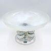 Art Deco Julien Vaseline Glass Tazza C1930