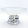 Art Deco Julien Vaseline Glass Tazza C1930
