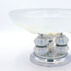 Art Deco Julien Vaseline Glass Tazza C1930