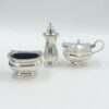 Hallmarked Silver Condiment Set Birmingham 1937 Boxed