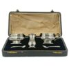 Hallmarked Silver Condiment Set Birmingham 1937 Boxed