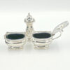 Hallmarked Silver Condiment Set Birmingham 1937 Boxed