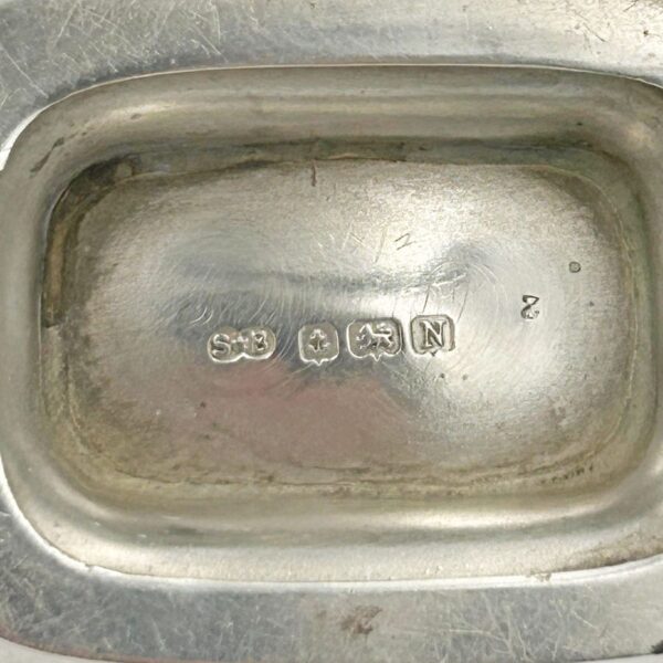 Hallmarked Silver Condiment Set Birmingham 1937 Boxed