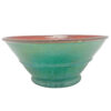 Linnware Green Glaze Stepped Pottery Vase