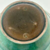 Linnware Green Glaze Stepped Pottery Vase