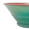 Linnware Green Glaze Stepped Pottery Vase