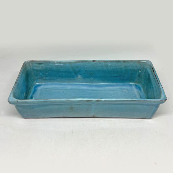 Linnware Pottery Pale Blue Large Trough Vase